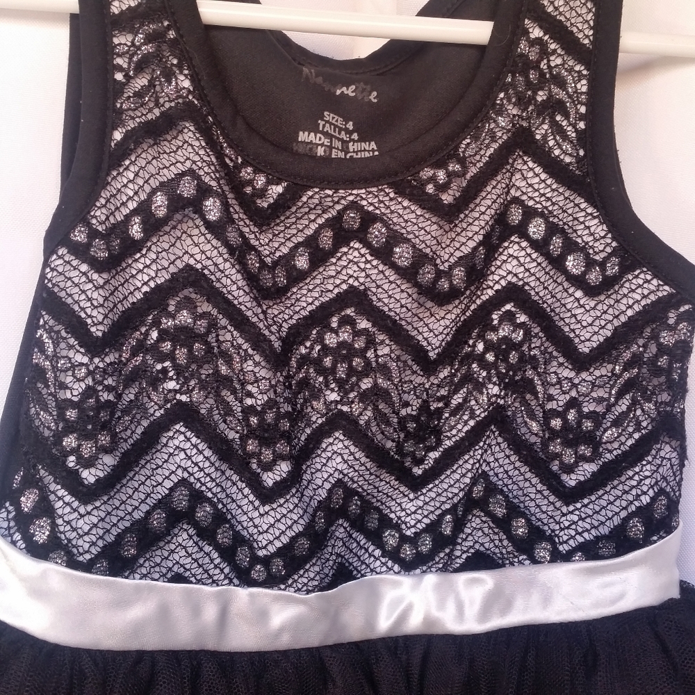 NANNETTE Black Special Occasions Dress Size 4 - Picture 2 of 8